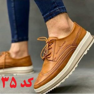 کفش روزمره مردانه رنگ عسلی کد 35