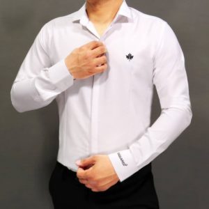 پیراهن نخی مردانه رنگ سفید کد 159