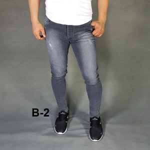 شلوار جین مردانه طوسی کد B-2